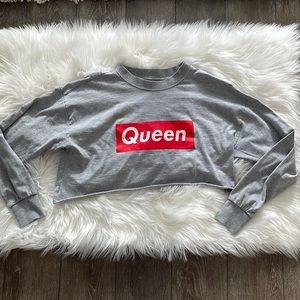Size small QUEEN cropped long sleeve